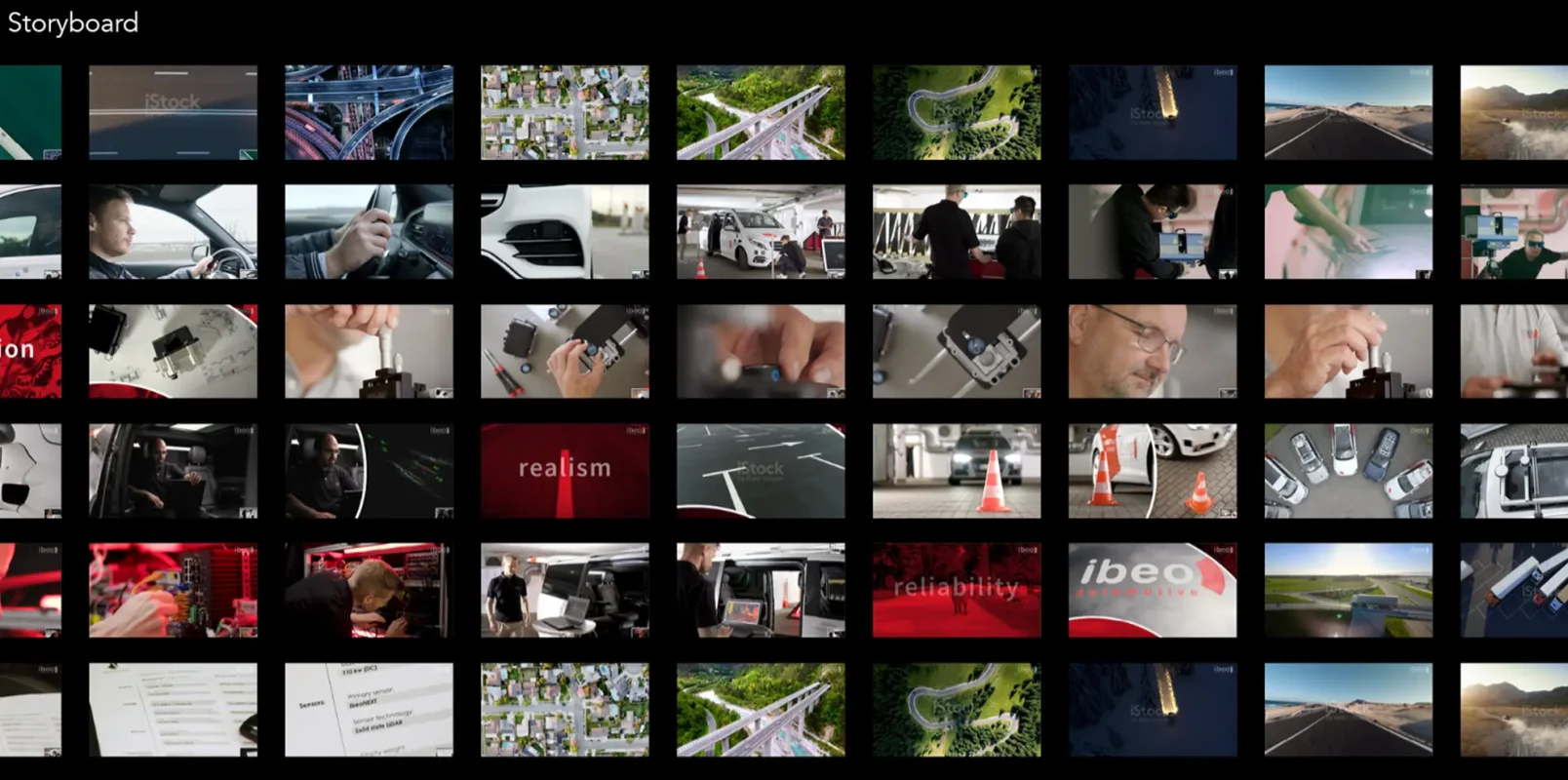 Bild des Ibeo Storyboards