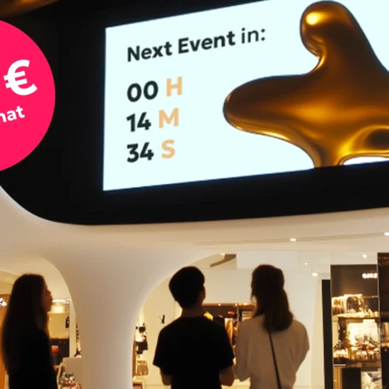 Bild Screentime Signage as a Service 75″